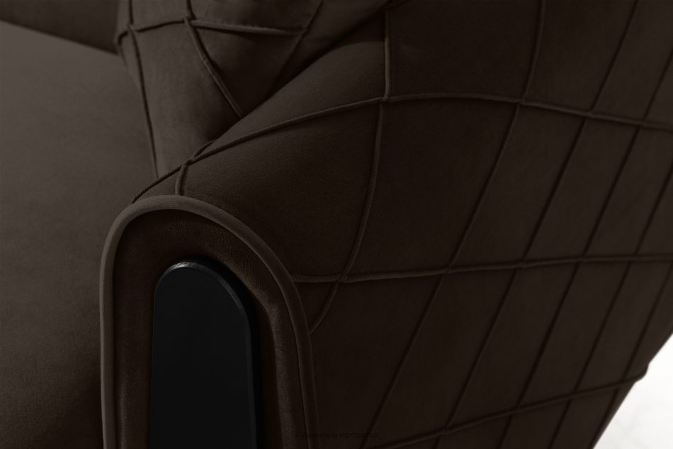 GUSTAVO III Velours sessel elegant braun braun - Foto 7