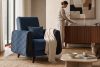 GUSTAVO III Sessel Velours elegant navy blau marineblau - Foto 13