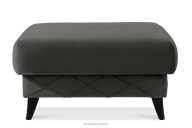 Anthrazitfarbener Sitzhocker mit Staufach