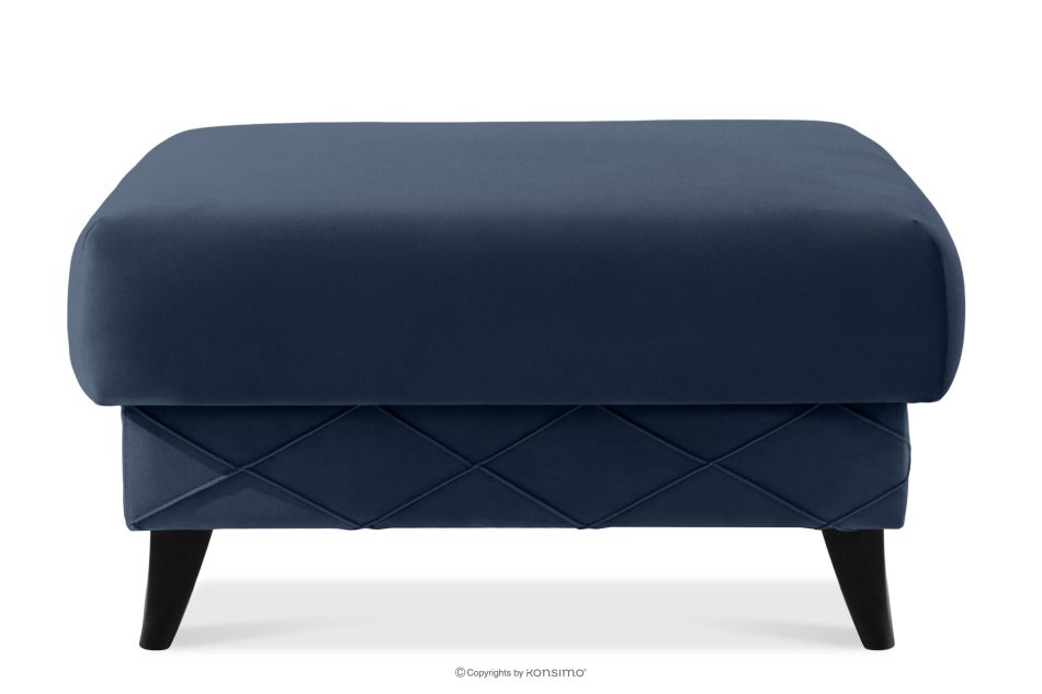 GUSTAVO III Sitzhocker elegant navy blau marineblau - Foto 0