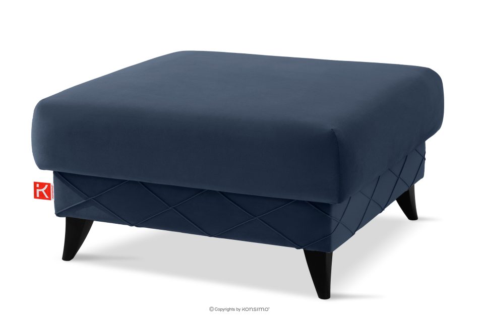 GUSTAVO III Sitzhocker elegant navy blau marineblau - Foto 2