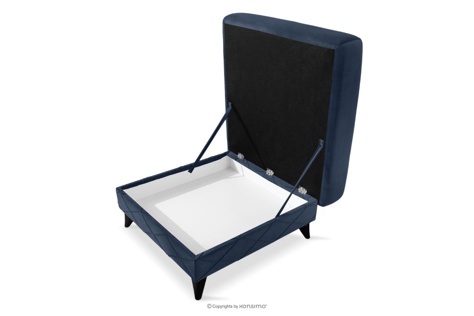GUSTAVO III Sitzhocker elegant navy blau marineblau - Foto 3