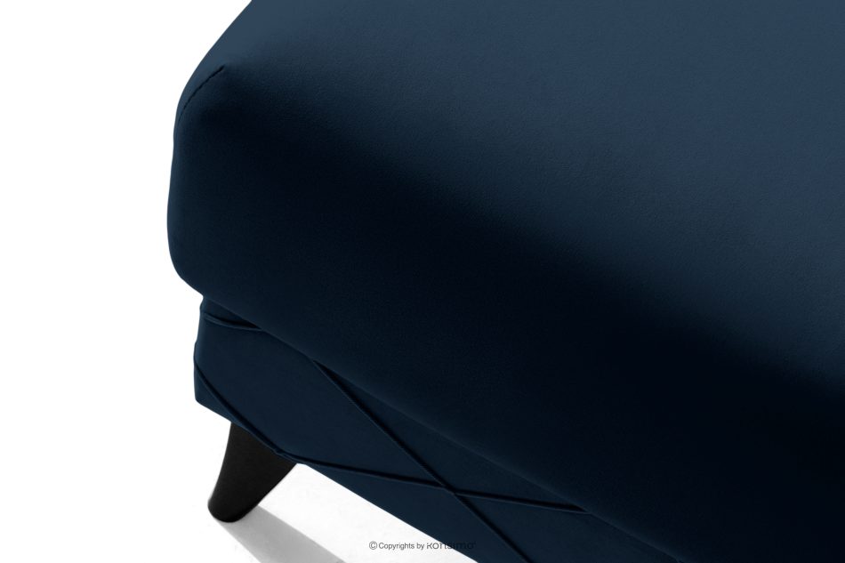 GUSTAVO III Sitzhocker elegant navy blau marineblau - Foto 4