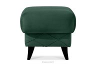 Velours Sitzhocker mit Stauraum dunkelgrün