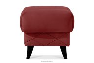 Sitzhocker mit Stauraum aus bordeauxfarbenem Velours