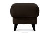 Velours Sitzhocker mit Stauraum braun