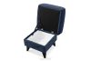 GUSTAVO III Sitzhocker mit Stauraum velours navy blau marineblau - Foto 4