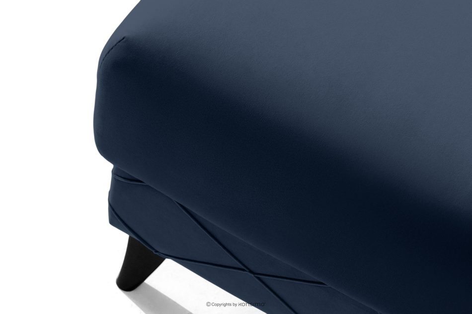 GUSTAVO III Sitzhocker mit Stauraum velours navy blau marineblau - Foto 4