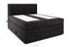 STRIX PRO Boxspringbett mittelhart 140 cm Doppelmatratze + HR-Topper Cordstoff schwarz schwarz - Foto 3