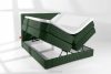 STRIX PRO Boxspringbett mittelhart 140 cm Doppelmatratze + HR-Topper Cordstoff dunkelgrün dunkelgrün - Foto 8