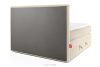 STRIX PRO Boxspringbett mittelhart 140 cm Doppelmatratze + HR-Topper Cordstoff beige beige - Foto 7