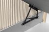 STRIX PRO Boxspringbett mittelhart 140 cm Doppelmatratze + HR-Topper Cordstoff beige beige - Foto 15