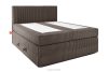 STRIX PRO Boxspringbett mittelhart 140 cm Doppelmatratze + HR-Topper Cordstoff in Braun braun - Foto 3