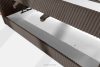 STRIX PRO Boxspringbett mittelhart 140 cm Doppelmatratze + HR-Topper Cordstoff in Braun braun - Foto 13