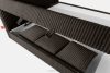 STRIX PRO Boxspringbett mittelhart 140 cm Doppelmatratze + HR-Topper Cordstoff in Dunkelbraun dunkelbraun - Foto 14