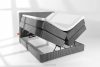 STRIX PRO Boxspringbett mittelhart 140 cm Doppelmatratze + Visco-Topper Cordstoff grau grau - Foto 8
