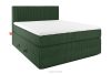 STRIX PRO Boxspringbett mittelhart 140 cm Doppelmatratze + Visco-Topper Cordstoff in Dunkelgrün dunkelgrün - Foto 1