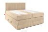 STRIX PRO Boxspringbett mittelhart 140 cm Doppelmatratze + Visco-Topper Cordstoff in Sandfarbe sandfarben - Foto 3
