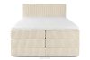 STRIX PRO Boxspringbett mittelhart 140 cm Doppelmatratze + Visco-Topper Cordstoff beige beige - Foto 5
