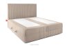 STRIX PRO Boxspringbett mittelhart 140 cm Doppelmatratze + Visco-Topper Cordstoff in Taupe taupe - Foto 4