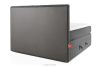 STRIX PRO Boxspringbett hart 140 cm Doppelmatratze + HR-Topper Cordstoff grau grau - Foto 7
