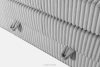 STRIX PRO Boxspringbett hart 140 cm Doppelmatratze + HR-Topper Cordstoff hellgrau hellgrau - Foto 11
