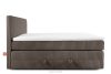 STRIX PRO Boxspringbett hart 140 cm Doppelmatratze + HR-Topper Cordstoff in Braun braun - Foto 6