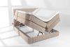 STRIX PRO Boxspringbett hart 140 cm Doppelmatratze + HR-Topper Cordstoff in Taupe taupe - Foto 8