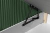 STRIX PRO Boxspringbett hart 140 cm Doppelmatratze + Visco-Topper Cordstoff dunkelgrün dunkelgrün - Foto 15