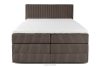 STRIX PRO Boxspringbett hart 140 cm Doppelmatratze + Visco-Topper Cordstoff braun braun - Foto 5