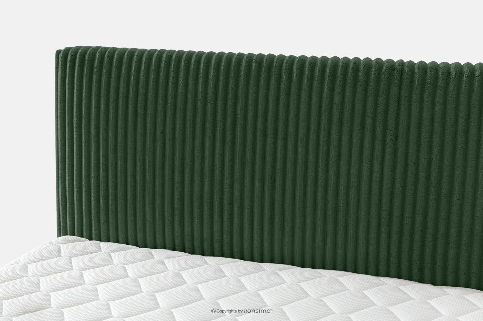 STRIX PRO Boxspringbett mittelhart 160 cm Doppelmatratze + HR-Topper Cordstoff in Dunkelgrün dunkelgrün - Foto 9
