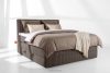 STRIX PRO Boxspringbett mittelhart 160 cm Doppelmatratze + HR-Topper Cordstoff in Braun braun - Foto 2