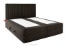 STRIX PRO Boxspringbett mittelhart 160 cm Doppelmatratze + HR-Topper Cordstoff in Dunkelbraun dunkelbraun - Foto 4
