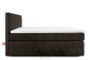 STRIX PRO Boxspringbett mittelhart 160 cm Doppelmatratze + HR-Topper Cordstoff in Dunkelbraun dunkelbraun - Foto 6