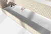 STRIX PRO Boxspringbett mittelhart 160 cm Doppelmatratze + Visco-Topper Cordstoff beige beige - Foto 13