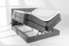 STRIX PRO Boxspringbett hart 160 cm Doppelmatratze + HR-Topper Cordstoff grau grau - Foto 8