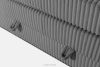 STRIX PRO Boxspringbett hart 160 cm Doppelmatratze + HR-Topper Cordstoff grau grau - Foto 11