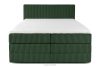 STRIX PRO Boxspringbett hart 160 cm Doppelmatratze + HR-Topper Cordstoff dunkelgrün dunkelgrün - Foto 5