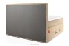 STRIX PRO Boxspringbett hart 160 cm Doppelmatratze + HR-Topper Cordstoff in Sand sandfarben - Foto 7