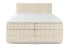 STRIX PRO Boxspringbett hart 160 cm Doppelmatratze + HR-Topper Cordstoff beige beige - Foto 5