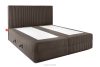 STRIX PRO Boxspringbett hart 160 cm Doppelmatratze + HR-Topper Cordstoff in Braun braun - Foto 4