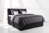 STRIX PRO Boxspringbett hart 160 cm Doppelmatratze + Visco-Topper Cordstoff schwarz schwarz - Foto 2