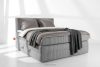 STRIX PRO Boxspringbett hart 160 cm Doppelmatratze + Visco-Topper Cordstoff hellgrau hellgrau - Foto 2
