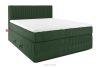 Boxspringbett hart 160 cm Doppelmatratze + Visco-Topper Cordstoff dunkelgrün