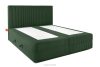 STRIX PRO Boxspringbett hart 160 cm Doppelmatratze + Visco-Topper Cordstoff dunkelgrün dunkelgrün - Foto 4