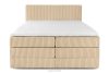 STRIX PRO Boxspringbett hart 160 cm Doppelmatratze + Visco-Topper Cordstoff sandfarben sandfarben - Foto 5