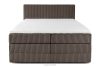 STRIX PRO Boxspringbett hart 160 cm Doppelmatratze + Visco-Topper Cordstoff braun braun - Foto 5