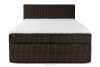 STRIX PRO Boxspringbett hart 160 cm Doppelmatratze + Visco-Topper Cordstoff dunkelbraun dunkelbraun - Foto 5