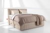 STRIX PRO Boxspringbett hart 160 cm Doppelmatratze + Visco-Topper Cordstoff taupe taupe - Foto 2