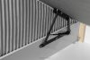 STRIX PRO Boxspringbett mittelhart 180 cm Doppelmatratze + HR-Topper Cordstoff in Hellgrau hellgrau - Foto 15